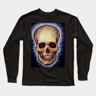 brick lane graffiti skull Long Sleeve T-Shirt